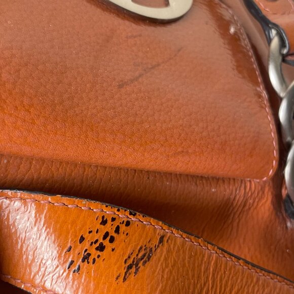 Charles David Orange Brown Hand Bag - Picture 7 of 10